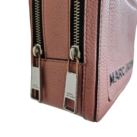Marc Jacobs The Box 23 Pink Pebbled Leather Crossbody Handbag - Picture 6 of 13